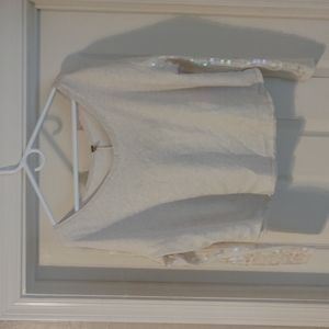 Crop sweater with large sequin (free people)